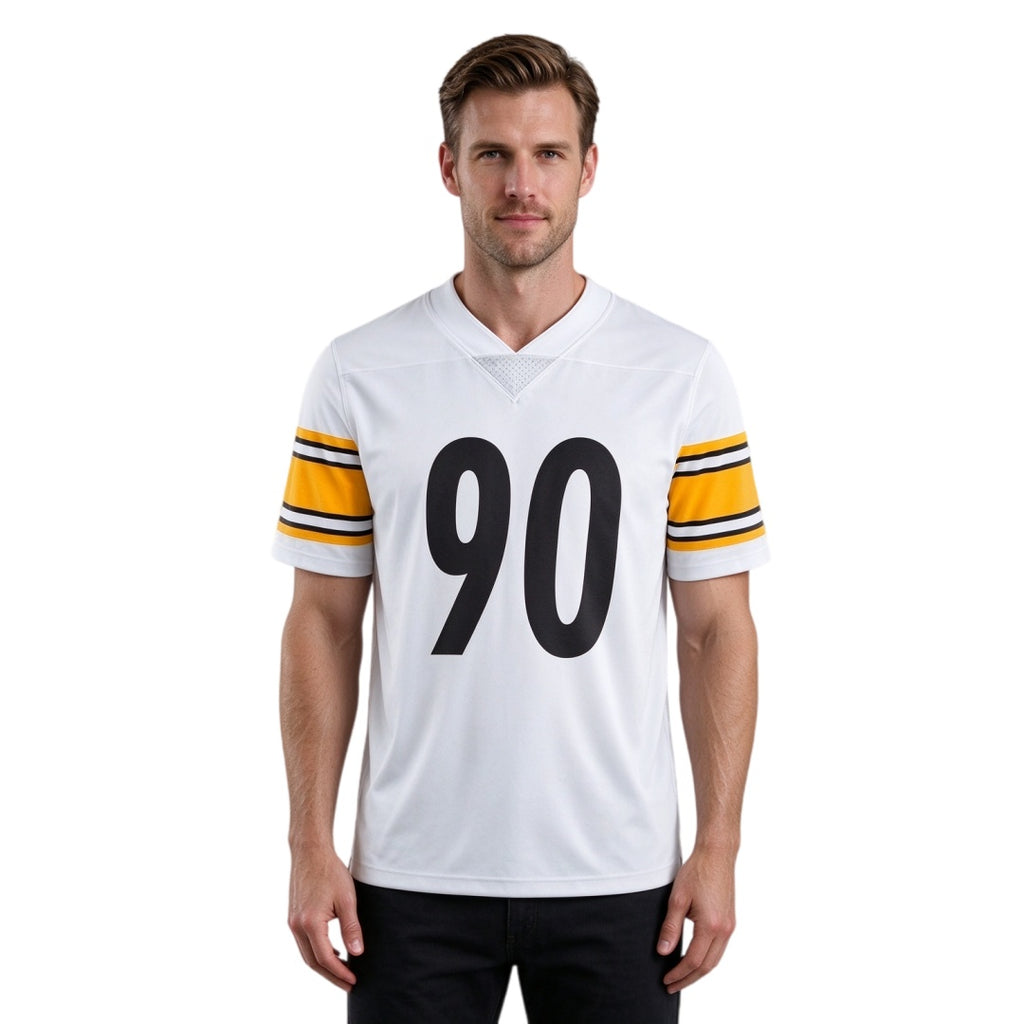 Matching Family #90 Football Stitched Jersey White | Men Women Youth Game Day Shirt, Free Shipping