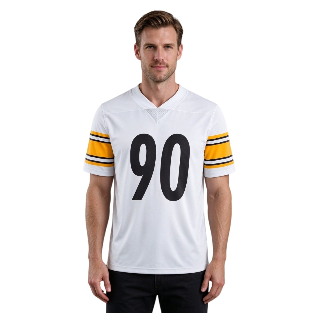 Matching Family #90 Football Stitched Jersey White | Men Women Youth Game Day Shirt, Free Shipping
